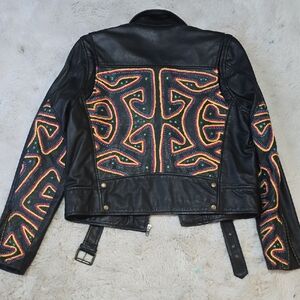 Nicole Miller Artelier Leather Jacket